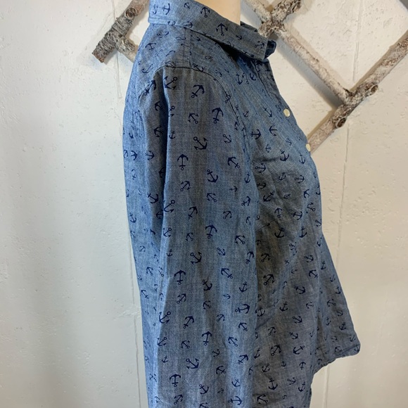 J Crew Anchor shirt - Picture 5 of 6